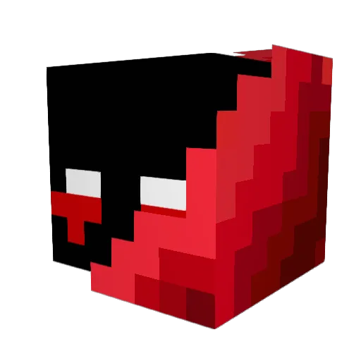 Mixail2025 Minecraft avatar head, 3D render