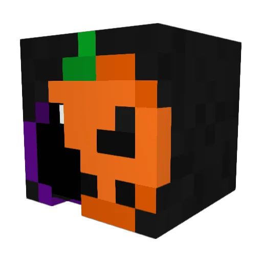 MixedEnder Minecraft avatar head, 3D render