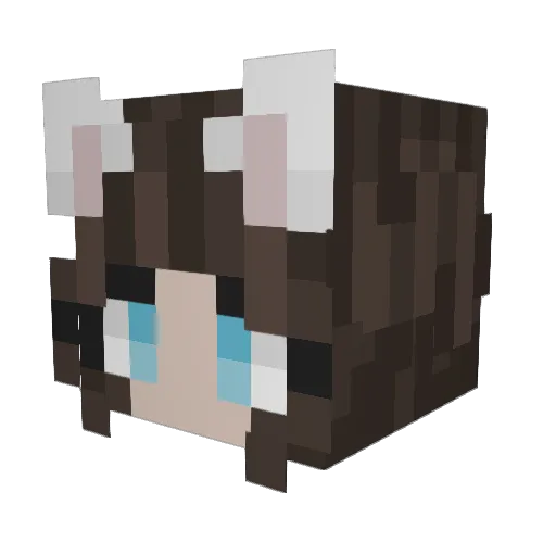 MixedMasquerade Minecraft avatar head, 3D render