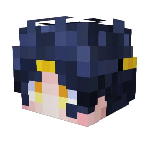 Mixel_09 Minecraft avatar head, 3D render