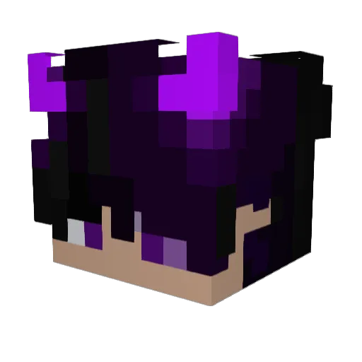 Mixen13 Minecraft avatar head, 3D render