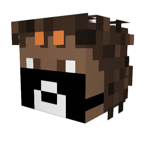Mixer225 Minecraft avatar head, 3D render