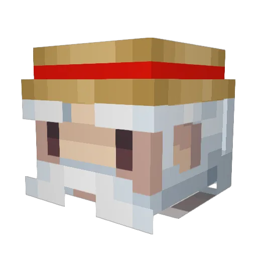 MixerMineSwe Minecraft avatar head, 3D render