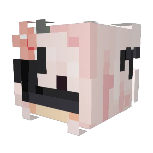 Mixfac Minecraft avatar head, 3D render