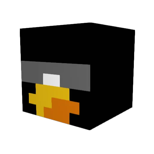 Mixfire10 Minecraft avatar head, 3D render
