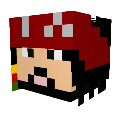 Mixim164 Minecraft avatar head, 3D render
