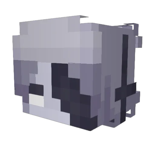 Mixshed Minecraft avatar head, 3D render