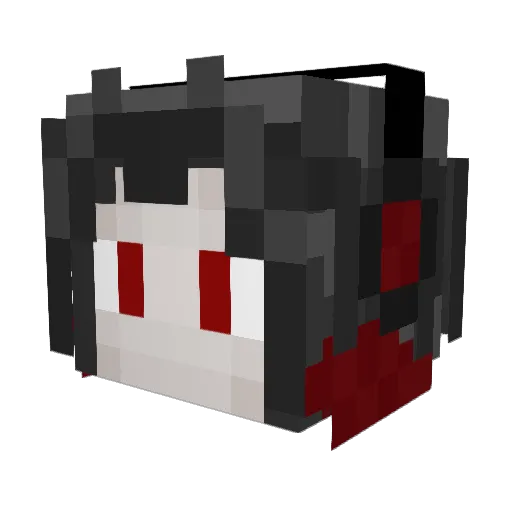 Mixteprix Minecraft avatar head, 3D render