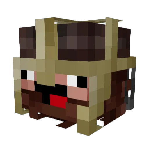 Mixtrix1 Minecraft avatar head, 3D render