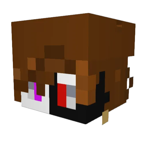 Mixture_xD Minecraft avatar head, 3D render