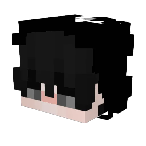 Mixu2137 Minecraft avatar head, 3D render