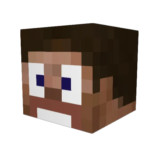 Mixxd3 Minecraft avatar head, 3D render