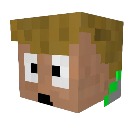 Mixxter06 Minecraft avatar head, 3D render