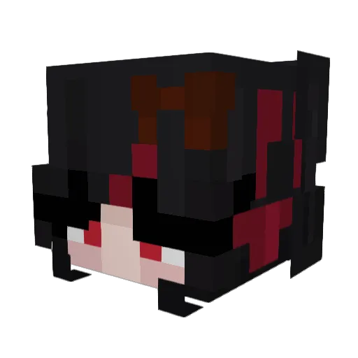 MiyaMareena Minecraft avatar head, 3D render