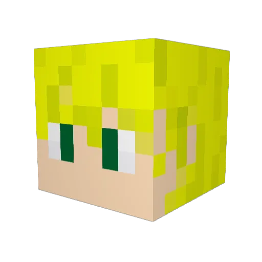 Miya__bi Minecraft avatar head, 3D render