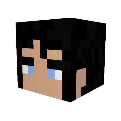 MiyamotoMasatada Minecraft avatar head, 3D render