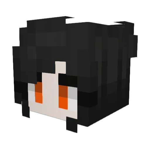 Miyamoto_Ruri Minecraft avatar head, 3D render