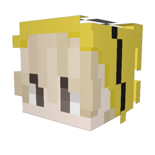 Miyang2009 Minecraft avatar head, 3D render