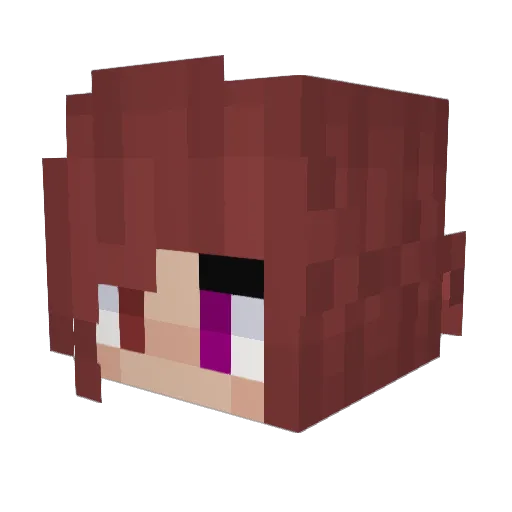 MiyazakiKork Minecraft avatar head, 3D render