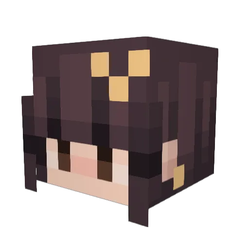 Miyu168 Minecraft avatar head, 3D render