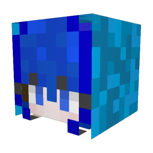 MiyuMIyu2055 Minecraft avatar head, 3D render
