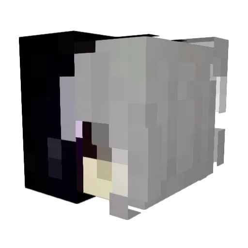 Miyuha7 Minecraft avatar head, 3D render