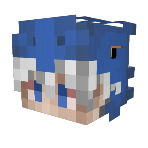 Miyuki1603 Minecraft avatar head, 3D render