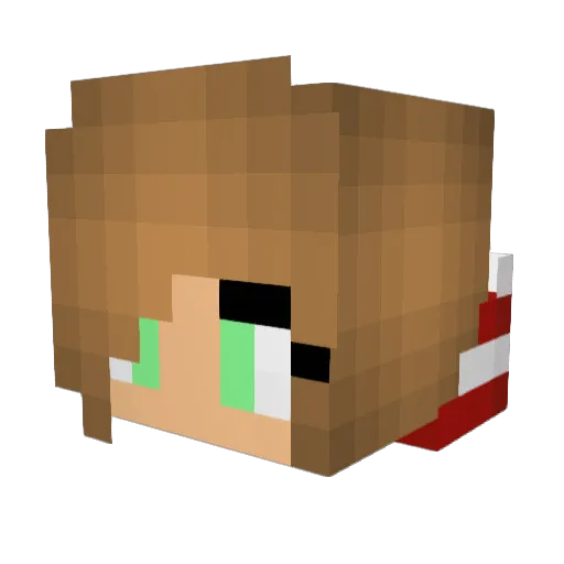 Miyuki_Chi Minecraft avatar head, 3D render