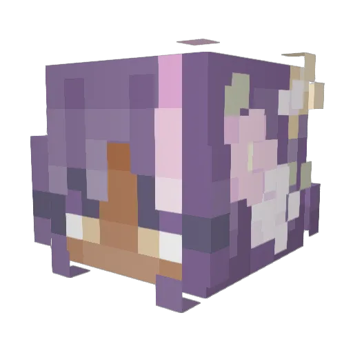 Miyukiie Minecraft avatar head, 3D render