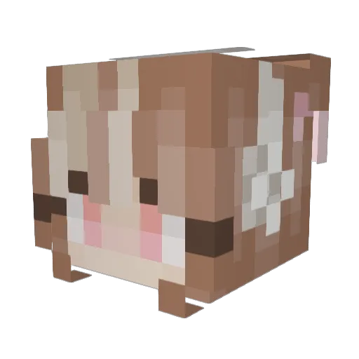 MiyuxYui Minecraft avatar head, 3D render