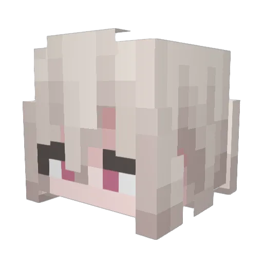 Miz5ki Minecraft avatar head, 3D render