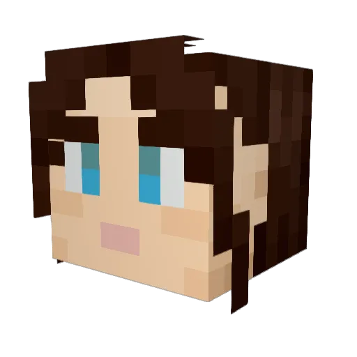 Minecraft-Avatar von MizGames: Kopf als 3D-Render