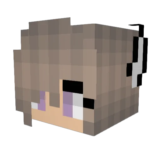 Miz_zy Minecraft avatar head, 3D render