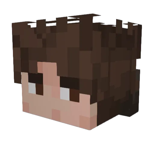 Mizahsor Minecraft avatar head, 3D render
