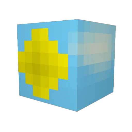 Mizandrr Minecraft avatar head, 3D render