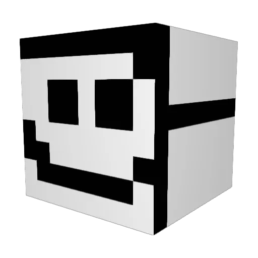 Mizehara Minecraft avatar head, 3D render