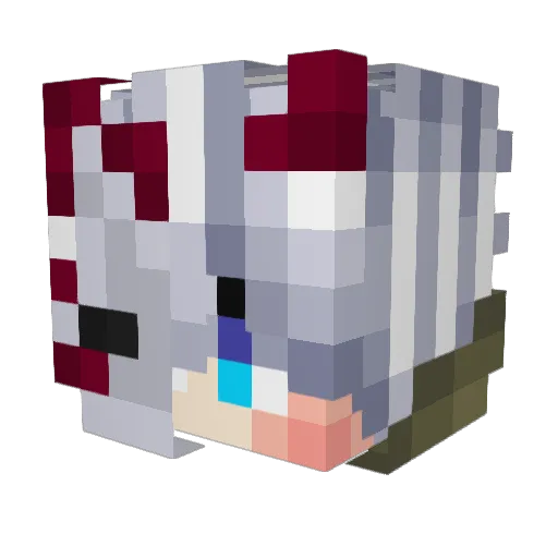 Mizerix Minecraft avatar head, 3D render
