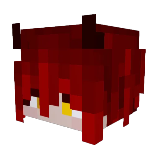 Mizerx Minecraft avatar head, 3D render