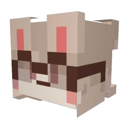 Mizi_4563 Minecraft avatar head, 3D render