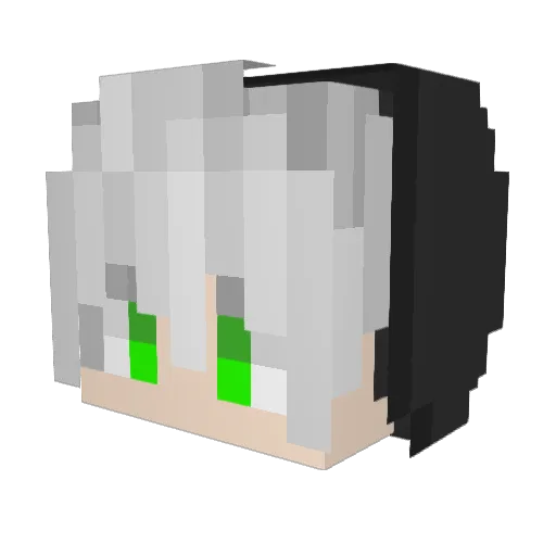 Mizler Minecraft avatar head, 3D render
