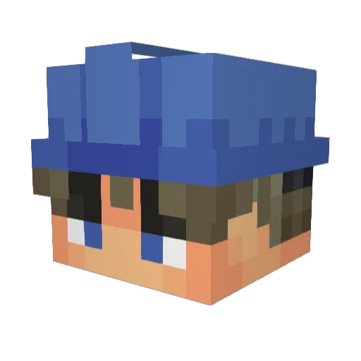 MizterOdd Minecraft avatar head, 3D render