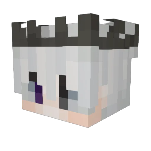 MizuToast Minecraft avatar head, 3D render