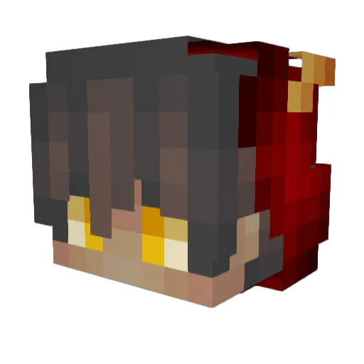 Mizu_Usagi Minecraft avatar head, 3D render