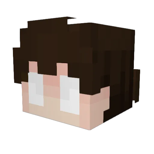 Mizu__H2O Minecraft avatar head, 3D render