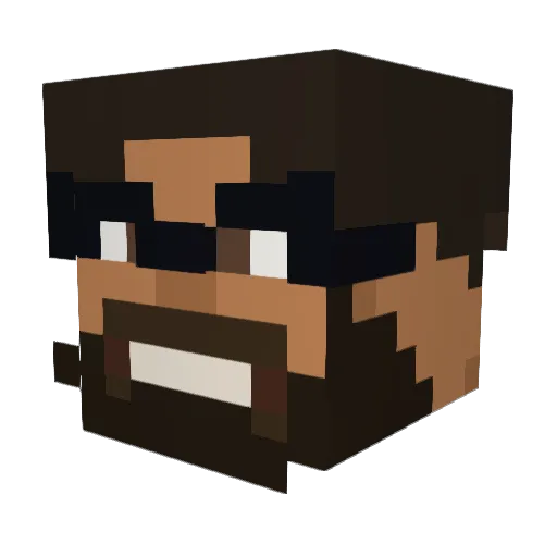 Mizuke_2 Minecraft avatar head, 3D render
