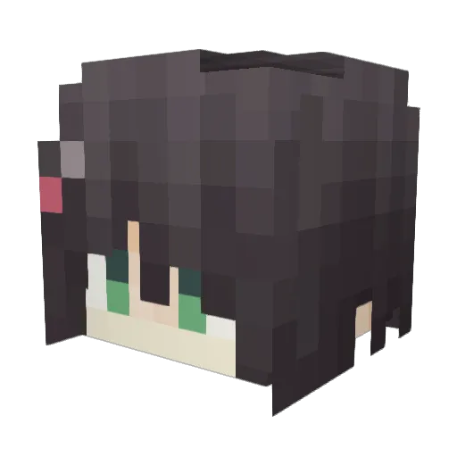 Mizuki1521 Minecraft avatar head, 3D render