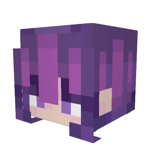 Mizukixz_ Minecraft avatar head, 3D render