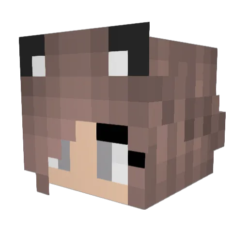 MizzHayez Minecraft avatar head, 3D render
