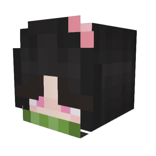 MizzLovey Minecraft avatar head, 3D render