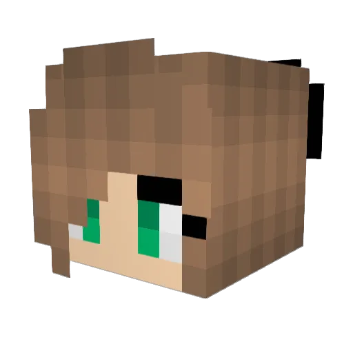 Mizz_MLB Minecraft avatar head, 3D render